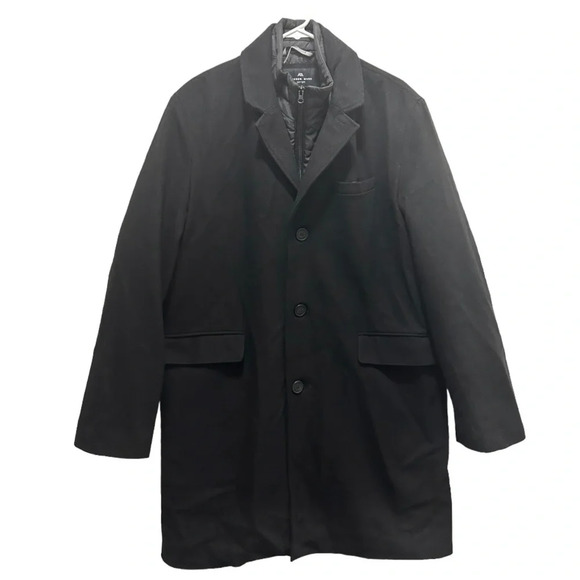 Andrew Marc Sheffield Single Breasted Wool-Blend Overcoat Large - Picture 5 of 12